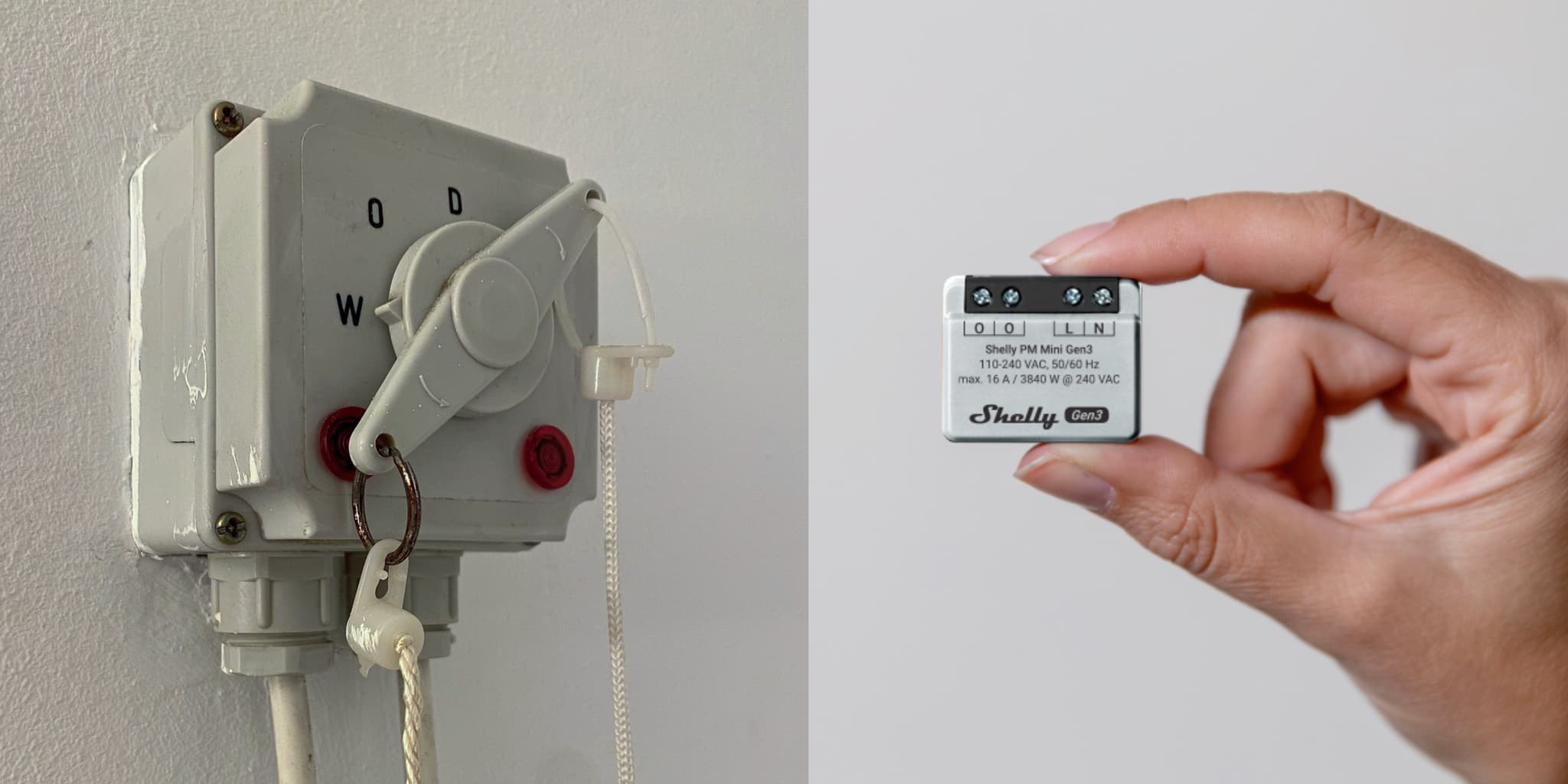 Pull switch bathroom